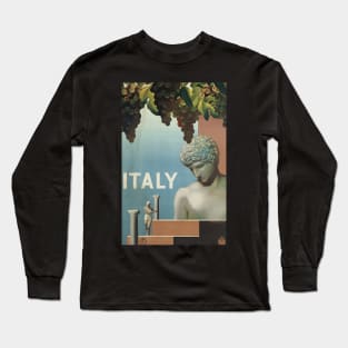 Retro poster - pub - vintage - italy - italy - italia Long Sleeve T-Shirt